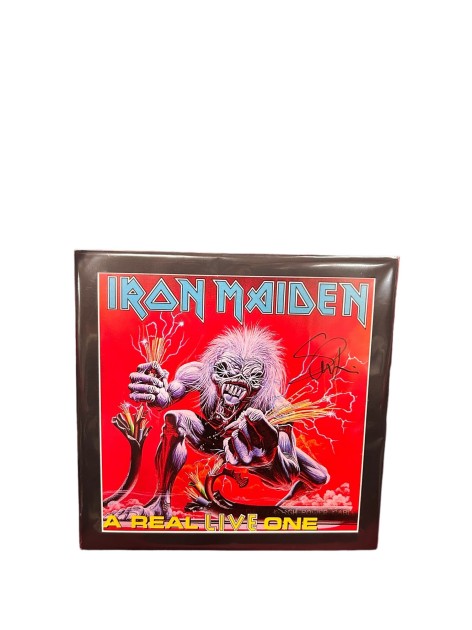 Steve Harris of Iron Maiden Signed and Mounted Print