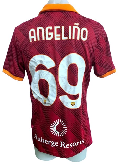 Angeliño's Roma vs Lazio Issued Shirt, 2024