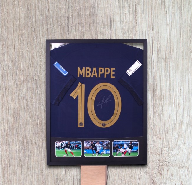 Mbappé France Signed and Framed Shirt