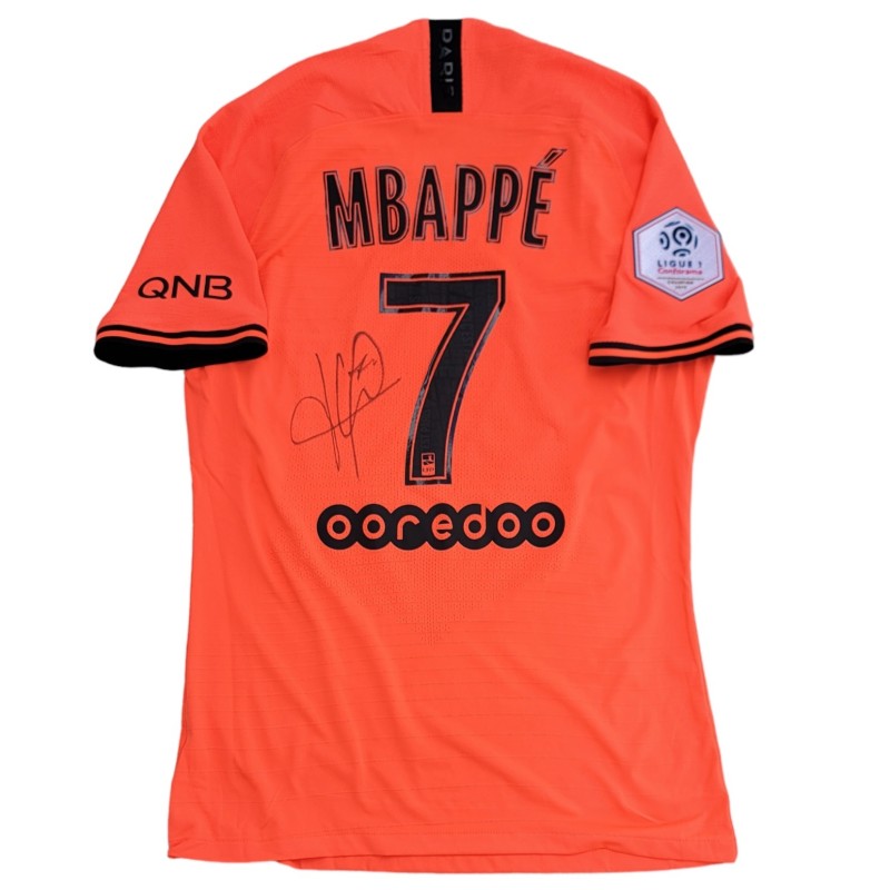 Mbappe's Match-Issued Signed Shirt, Saint Étienne vs PSG 2019