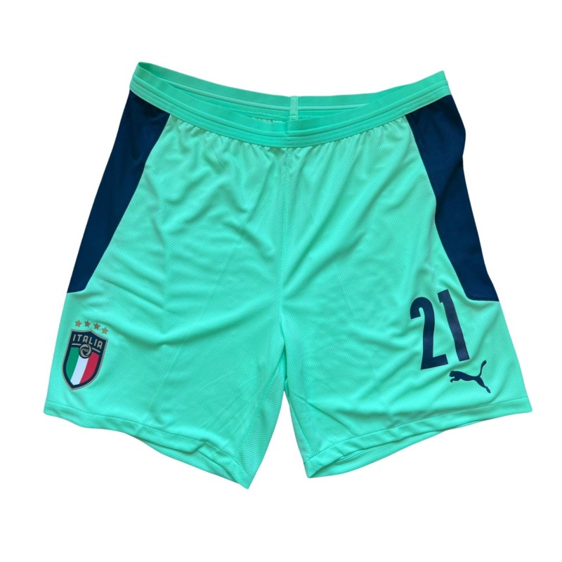 Donnarumma's Italy Match-Issued Shirt, 2020/21