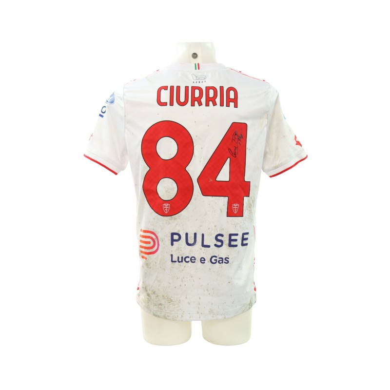 Maglia Ciurria unwashed Genoa vs Monza 2025 - Autografata