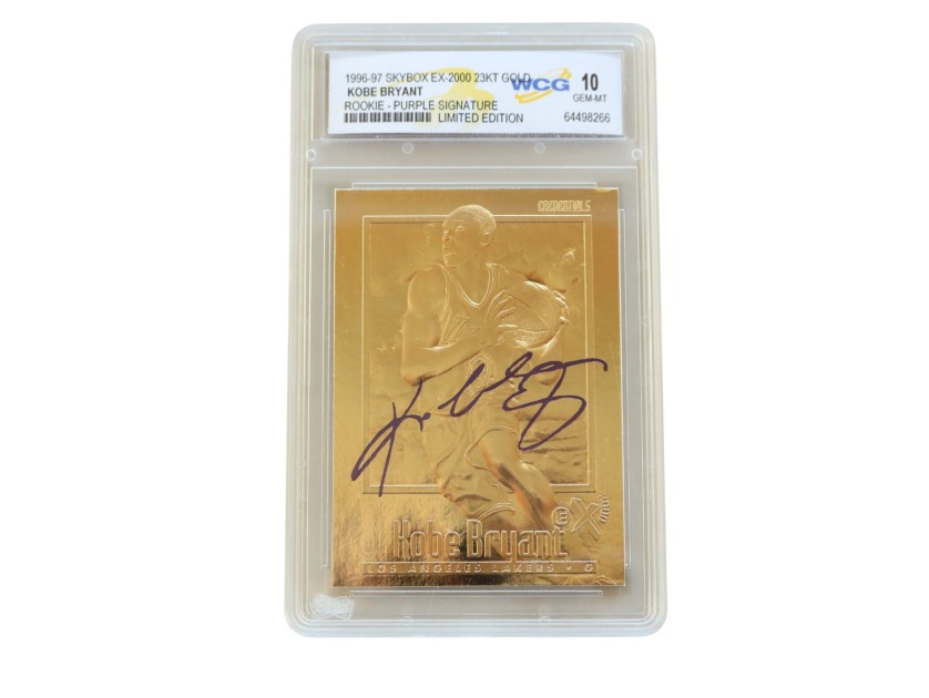 Kobe Bryant's Rookie Purple Signature Gold Card, 1996/97