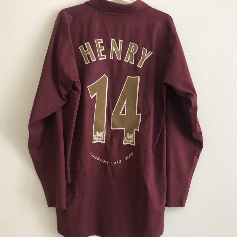 Thierry Henry's Arsenal 2005/06 Match-Issued Shirt