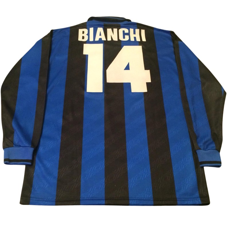 Bianchi's Inter Match-Issued Shirt, 1995/96