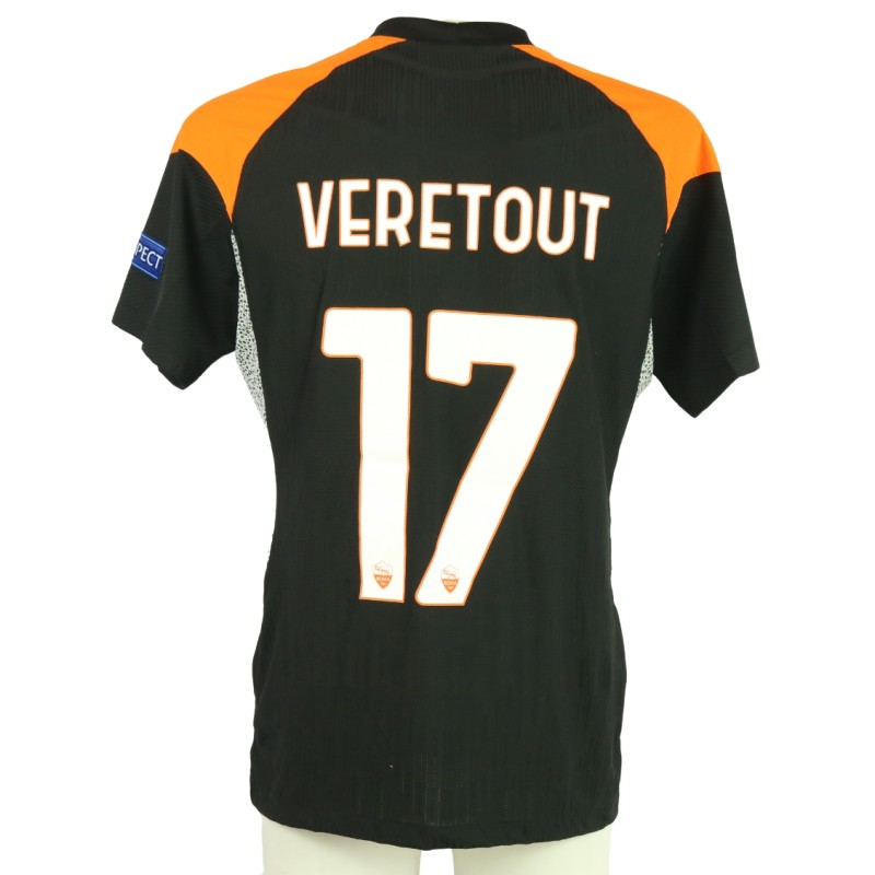 Veretout's Roma Match-Issued Shirt, 2020/21