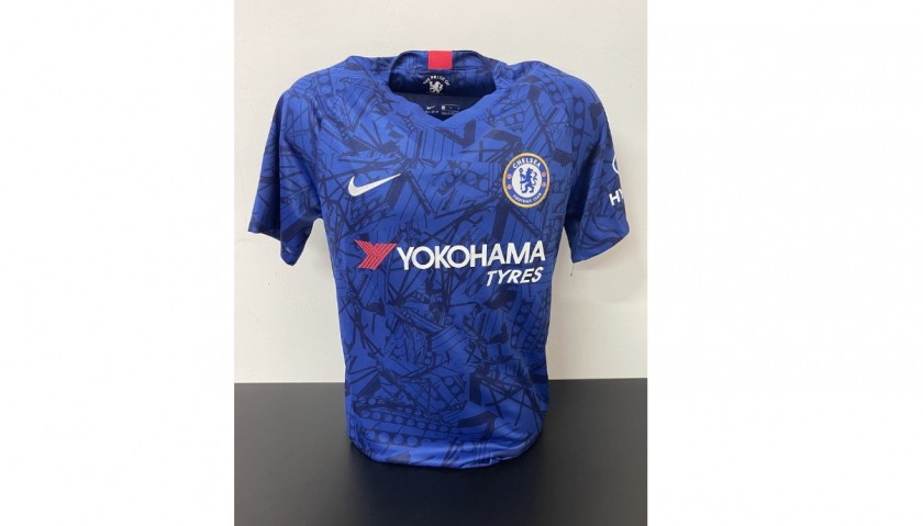 Chelsea Home football shirt 2019 - 2020. Sponsored by Yokohama Tyres