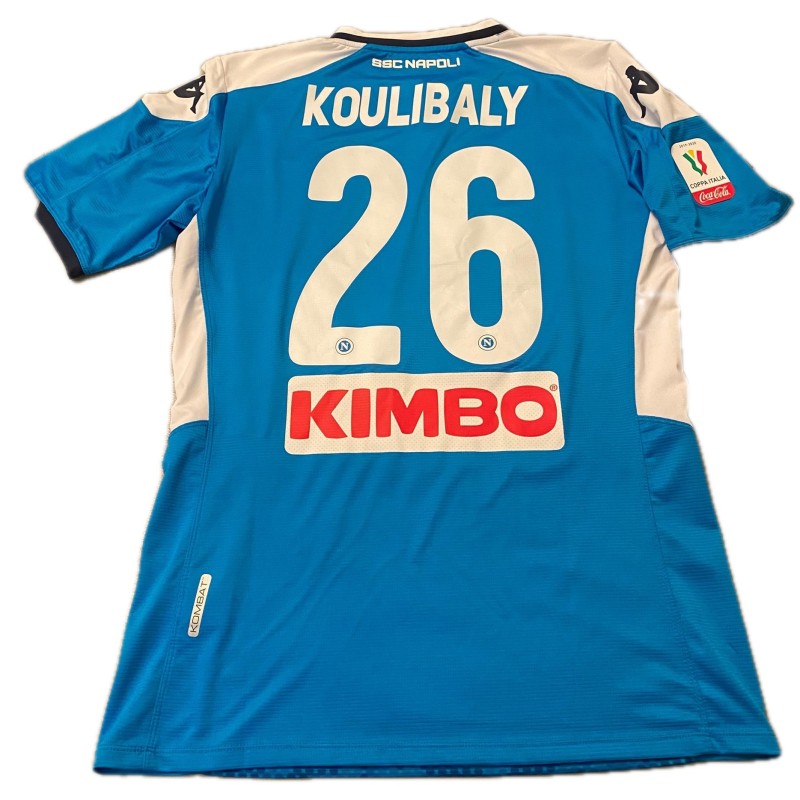 Koulibaly's Napoli Match-Issued Shirt, 2019/20