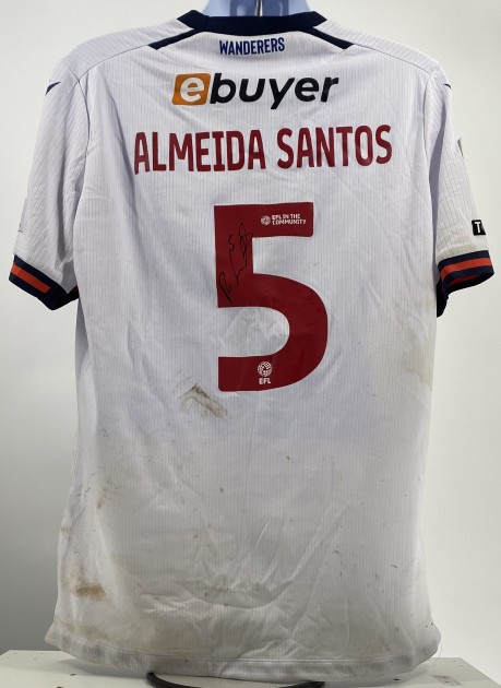 Ricardo Almeida Santos' Bolton Wanderers Signed Match Worn Shirt, vs Shrewsbury 