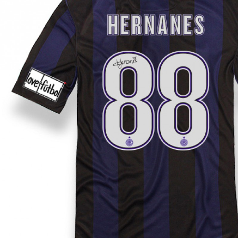 Hernanes Inter FC shirt signed with special patch
