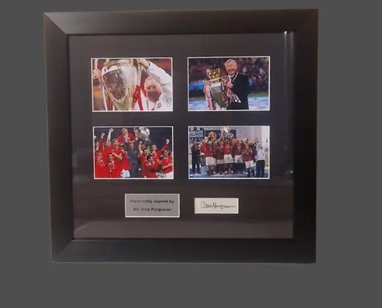 Sir Alex Ferguson Manchester United Signed Framed Picture