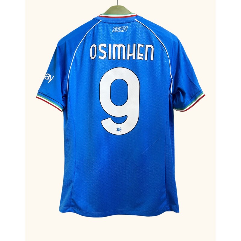 Osimhen‘s SSC Napoli UEFA Champions League 2023/24 Match-Issued Shirt