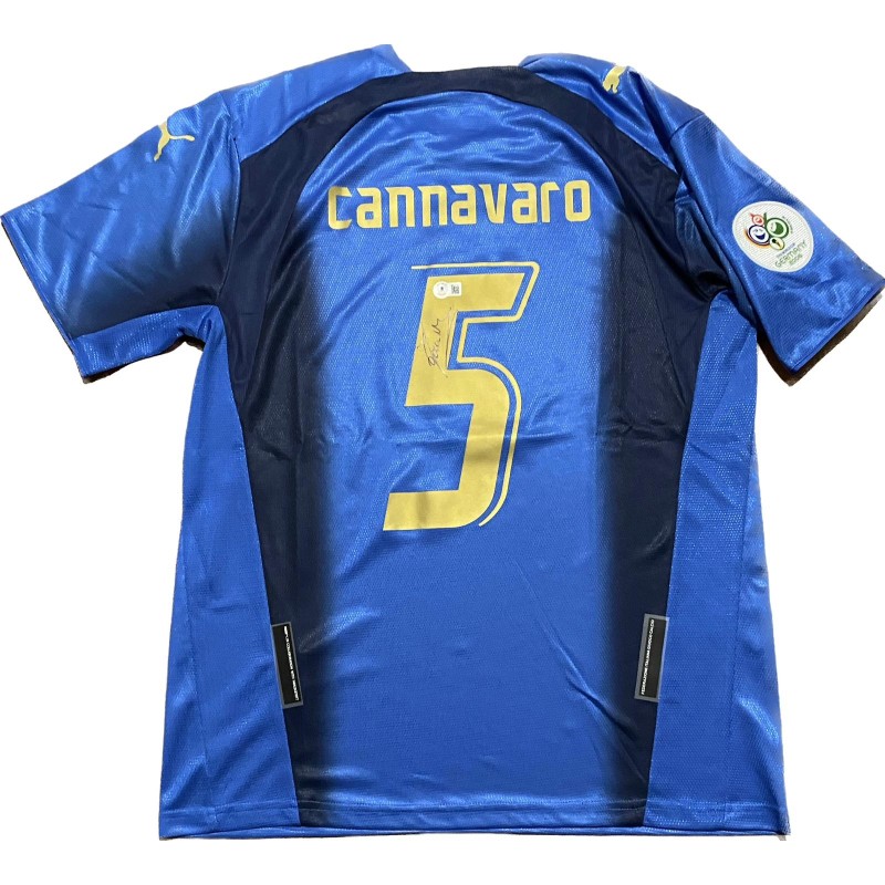 Fabio Cannavaro's Italy 2006 Signed Replica Shirt