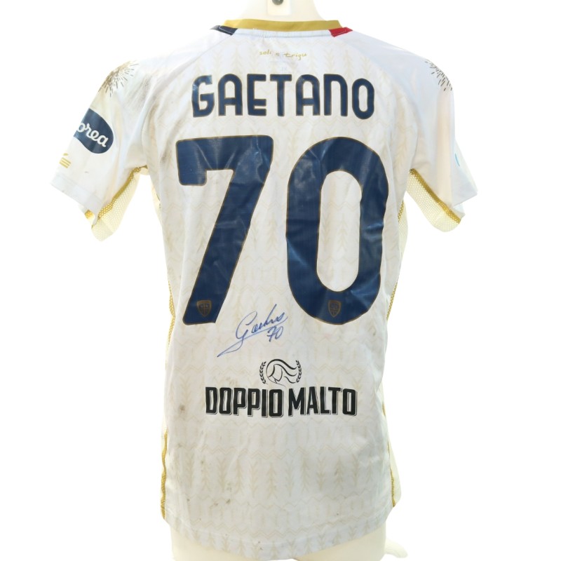 Gaetano's Signed Unwashed Shirt, Genoa vs Cagliari 2024