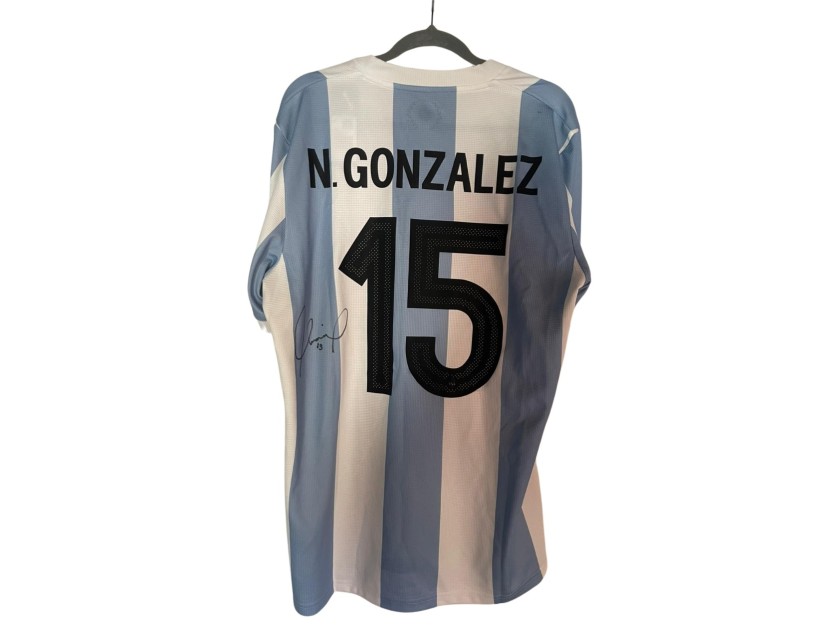 Nico Gonzalez's Argentina Signed Official Shirt, 2024/25