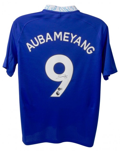 Aubameyang Signed Chelsea Home Shirt, 2022-23