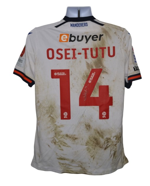 Maglia Unwashed Jordi Osei-Tutu Bolton Wanderers, vs Charlton - Autografata