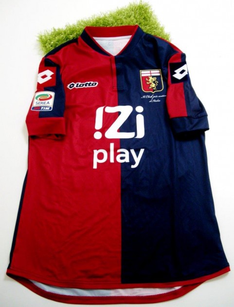 Genoa match issued shirt, Gilardino, Serie A 2013/2014 - signed