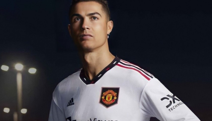 Cristiano Ronaldo's Manchester United 2022/23 Signed Away Shirt 