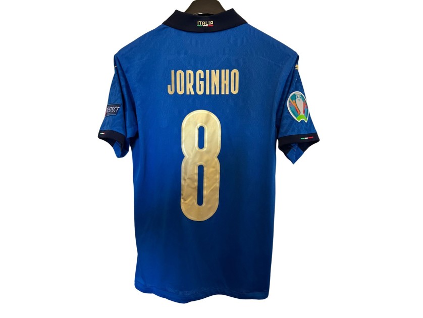 Jorginho's Match-Issued Shirt, Italy vs England Final EURO 2020