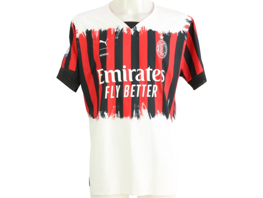 Camiseta Milan Titular 2021 2022 Zlatan Ibrahimovic AUTHENTIC PLAYER  IMPORTADA