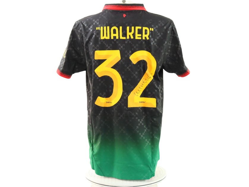 Maglia ufficiale autografata Walker Milan, 2025 - Off White