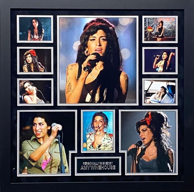 Amy Winehouse Signed Photo Display