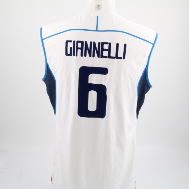 Official Italvolley shirt, worn and signed by Simone Giannelli