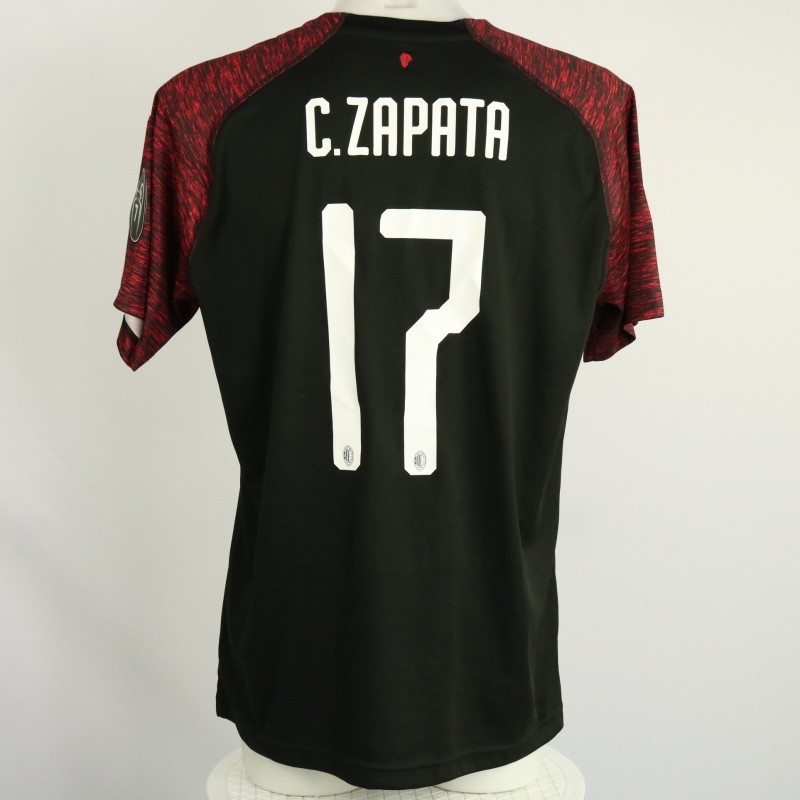 Zapata's AC Milan Match Shirt, 2018/19