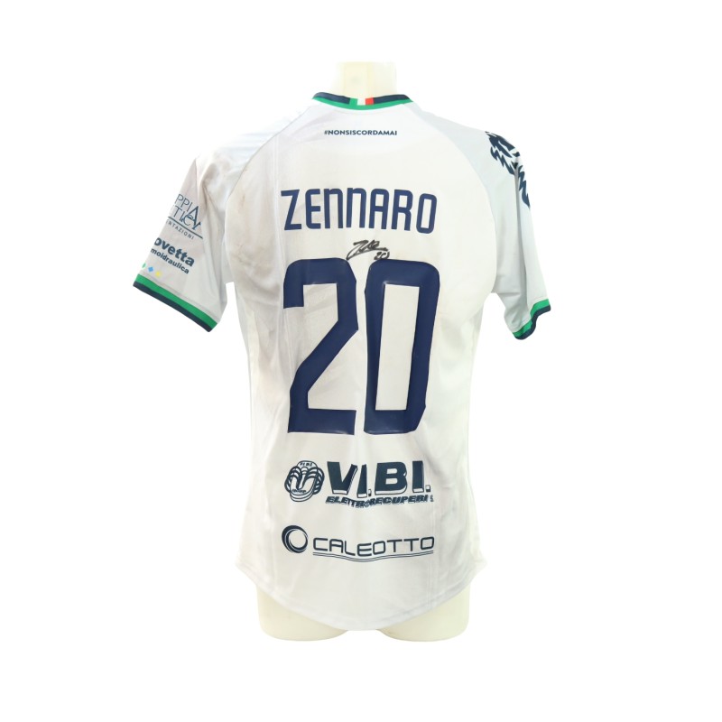 Maglia Zennaro unwashed Lecco vs Feralpisalò 2025 - Autografata