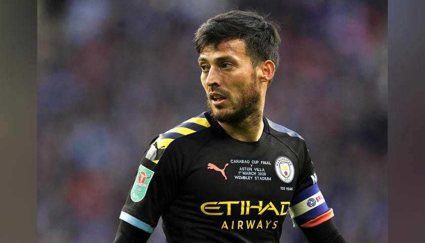 Silva's Official Manchester City Signed Shirt, 2019/20