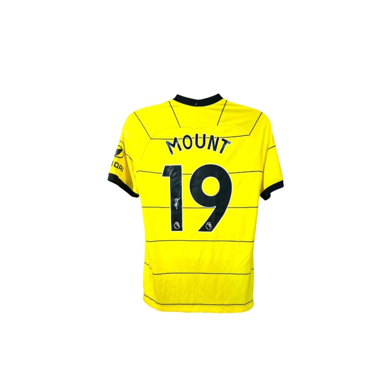 Maglia ufficiale da trasferta firmata da Mason Mount per il Chelsea 2021/22