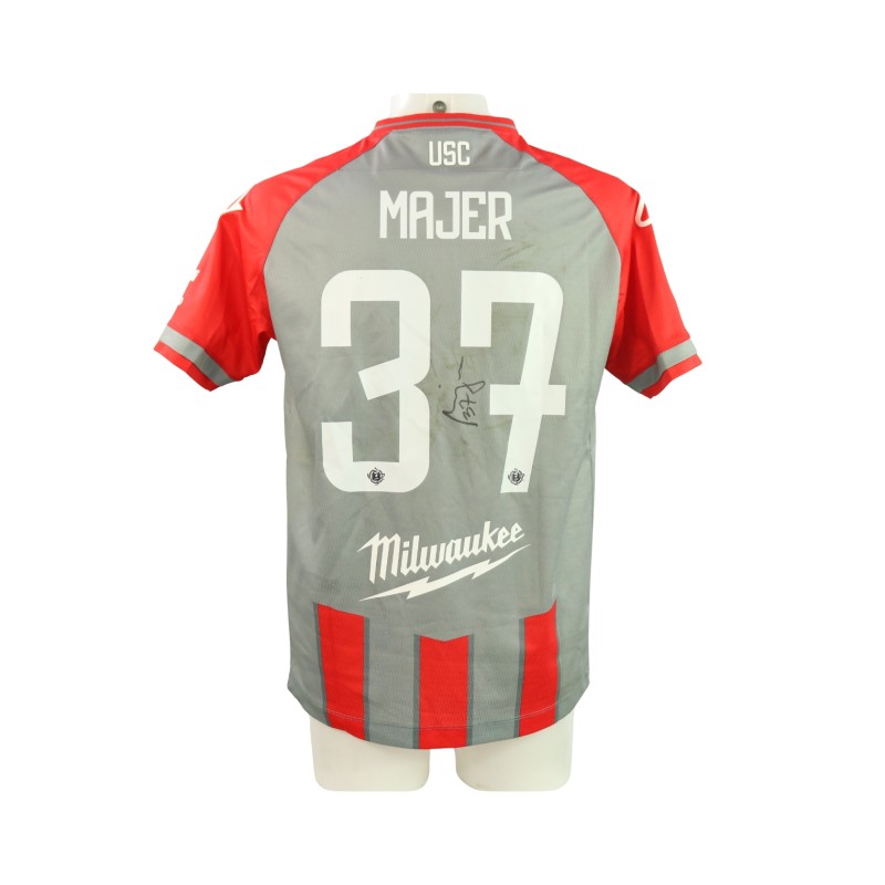 Majer's Signed Unwashed Shirt, Cremonese vs Salernitana 2024