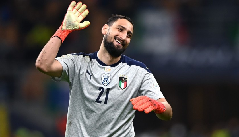 Donnarumma's Match-Issued Shirt, Italy-Spain 2021