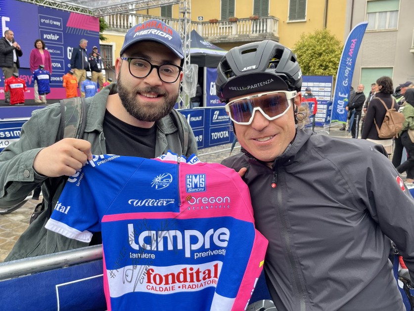 Team Lampre Official Jersey Signed by Damiano Cunego