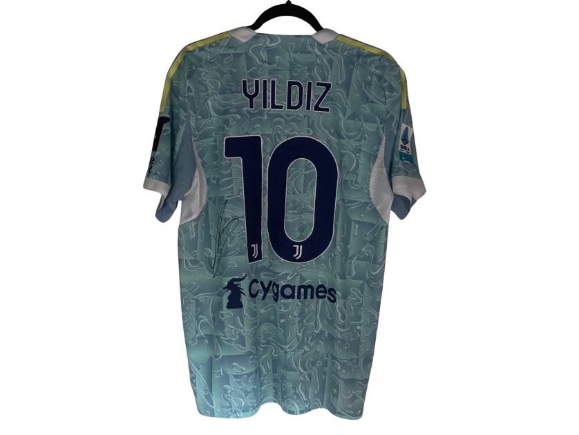 Yildiz's Juventus Signed Match-Issued Shirt, 2025/26