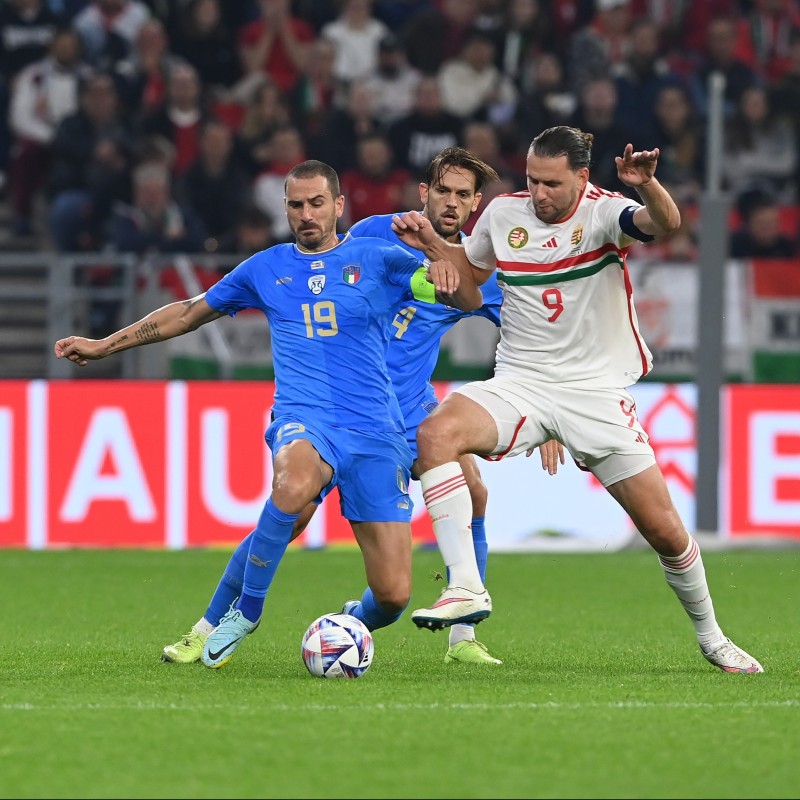 Bonucci's Worn and Unwashed Shorts, Hungary-Italy 2022 