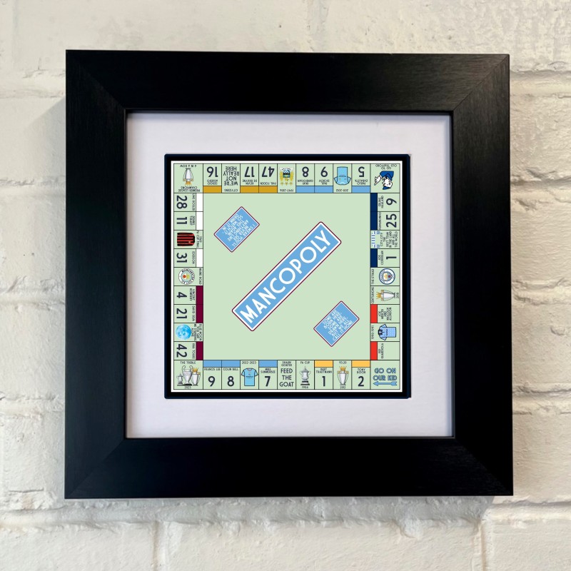 Manchester City Monopoly Art Piece