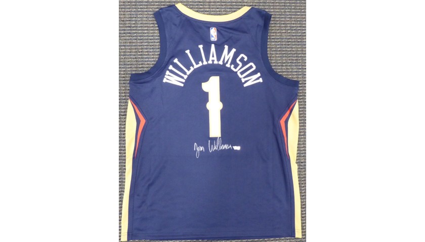 Zion Williamson Hand Signed Pelicans Jersey