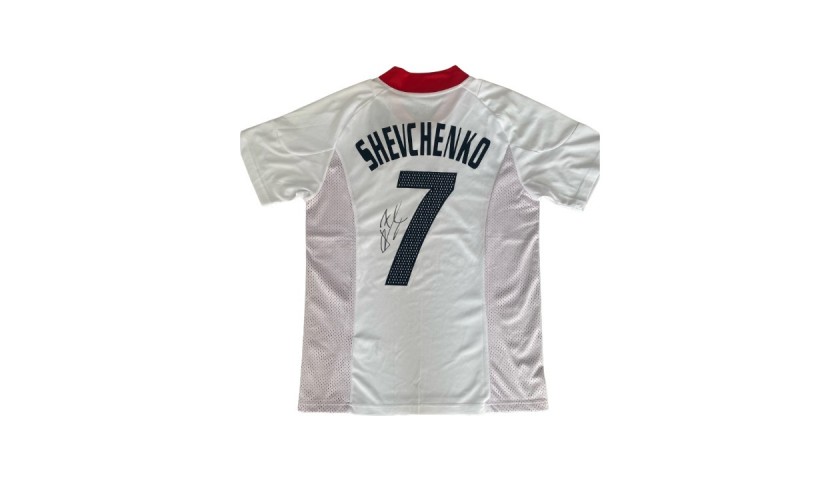 Shevchenko's AC Milan 'Peace for Ukraine' Signed Shirt