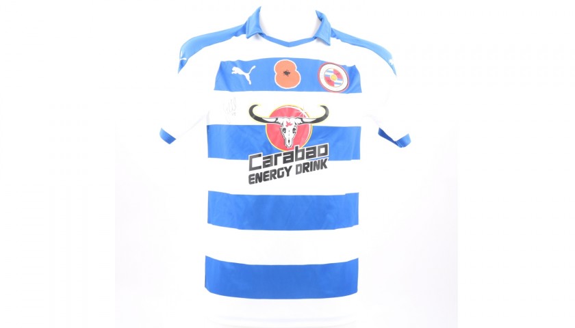 Aluko's Match-Worn Reading FC Signed Poppy Home Shirt 
