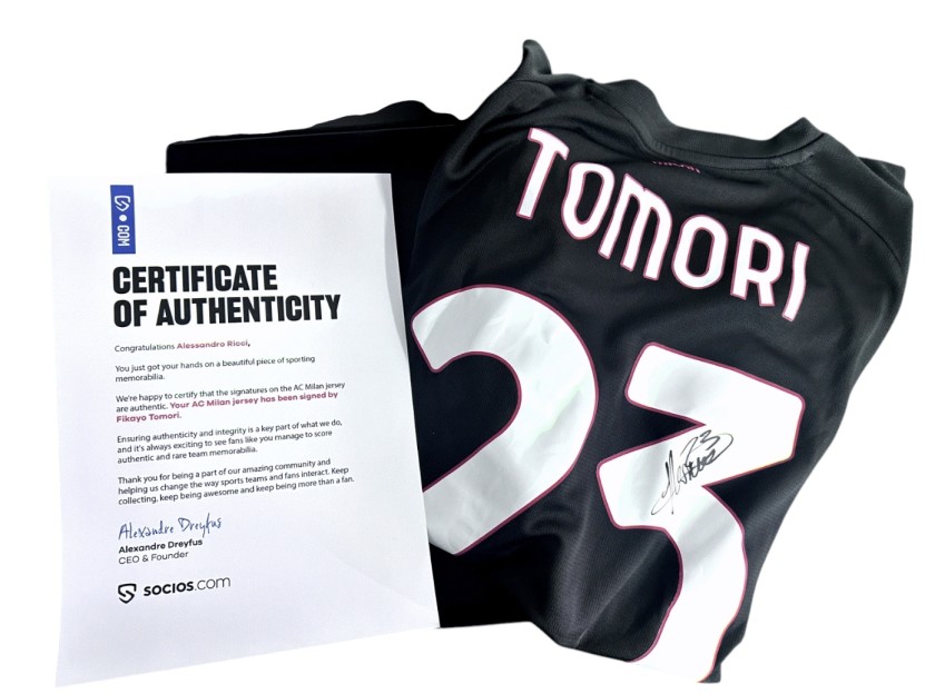 Tomori's Milan Signed Official Shirt Box Set, 2025/26