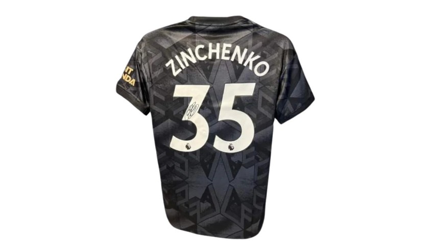 Oleksandr Zinchenko's Arsenal 2022/23 Signed Away Shirt - CharityStars