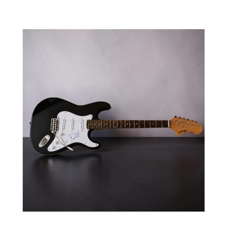 Chitarra elettrica in stile Stratocaster autografata da Dave Grohl dei Foo Fighters