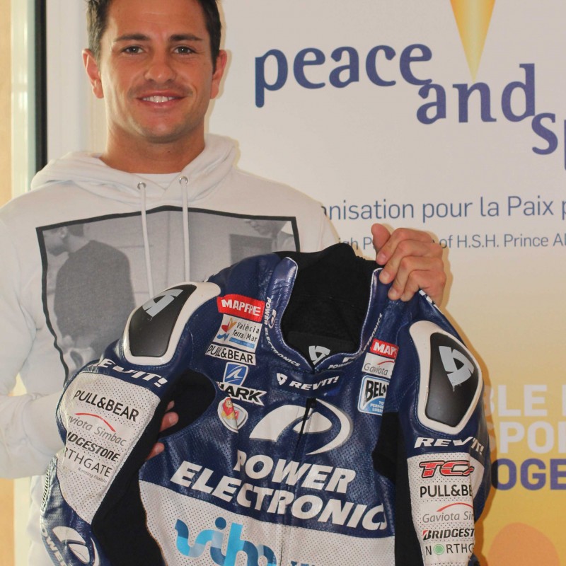 Randy de Puniet's Race Worn Motorcycle Suit - Valencia GP 2013 - Signed