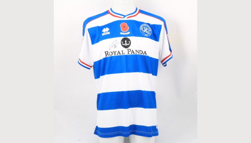 Lynch's Queens Park Rangers Match-Issued Signed Poppy Shirt 