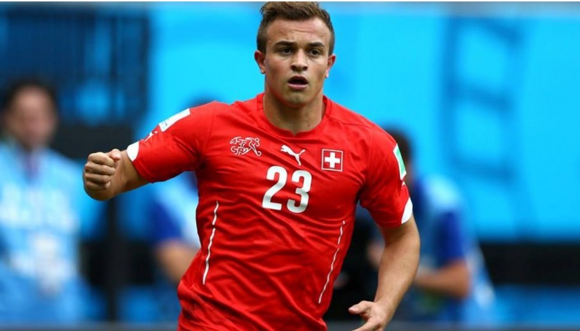 Shaqiri's Official Switzerland Signed Shirt, 2016