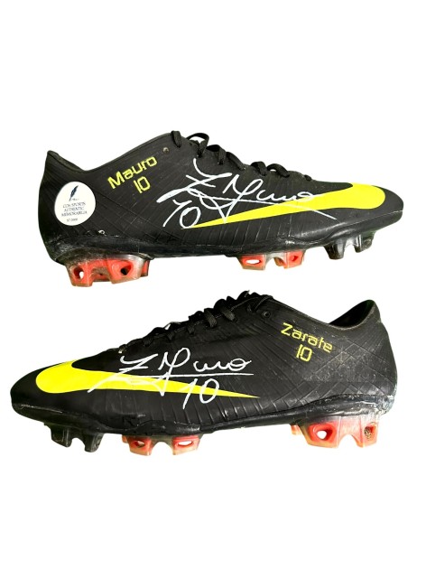 Zarate's Signed Match-Worn Nike Football Shoes, Inter vs Lazio Italian Supercup 2009