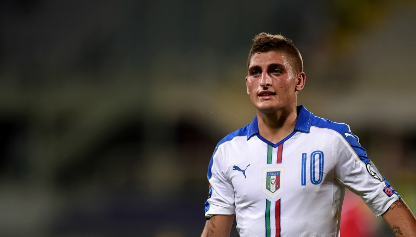 Verratti's Official Italy Signed Shirt, 2016