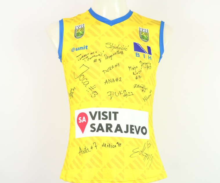 Bosnia Women's National Team shirt at the European Championships 2023 - autographed by the team